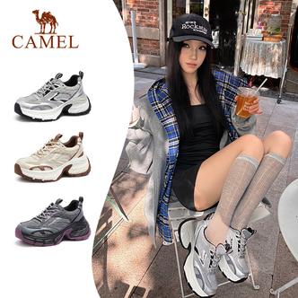 【星辰】骆驼女鞋2025新款厚底爆款鞋子欧若风时尚老爹鞋登山休闲鞋主图