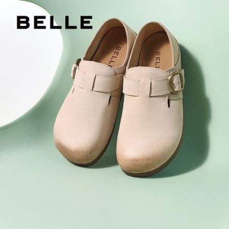 【丽公主】百丽可两穿勃肯鞋女鞋柔软舒适薄底休闲单鞋B2588AA5