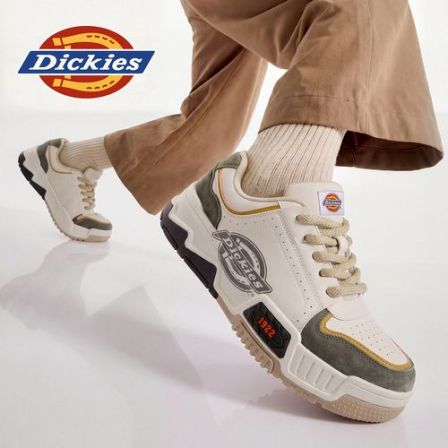Dickies潮流百搭透气板鞋2026夏季新款设计感黑白低帮休闲鞋男鞋