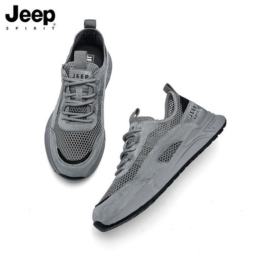 JEEPSPIRIT吉普男鞋26夏季透气凉鞋新款百搭一脚蹬网面健步鞋板鞋主图