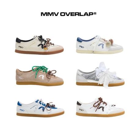 MMV OVERLAP【达人专属】明星同款真皮德训鞋春夏百搭复古超软防滑
