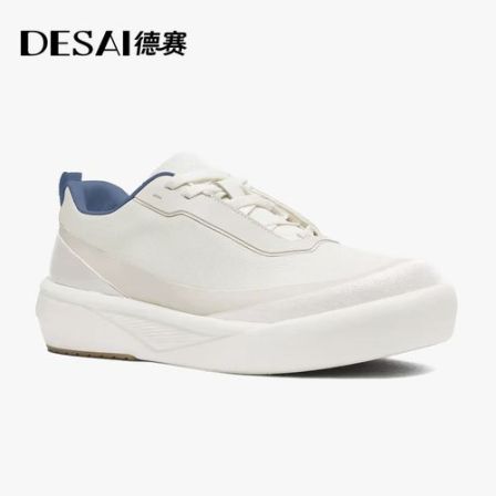 德赛夏季新款透气休闲鞋百搭时尚舒适潮流低帮男鞋板鞋D5.12