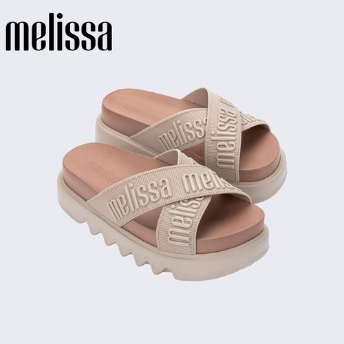 Melissa/梅丽莎26新款夏季女多巴胺配色时尚厚底交叉带拖鞋37368主图