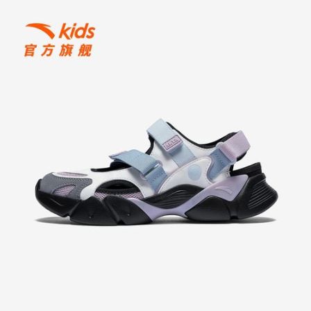 玛丽珍安踏儿童女大童框子鞋2026夏季新款防滑耐磨青少年凉鞋-BK