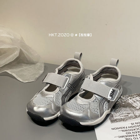 左左家透气浅口德训鞋2026夏季新款男女童镂空运动凉鞋休闲跑步鞋