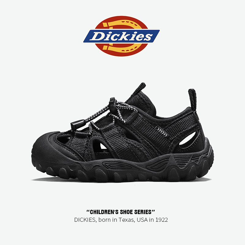 Dickies儿童黑色凉鞋男童溯溪运动鞋夏季2026新款女童防滑沙滩鞋主图