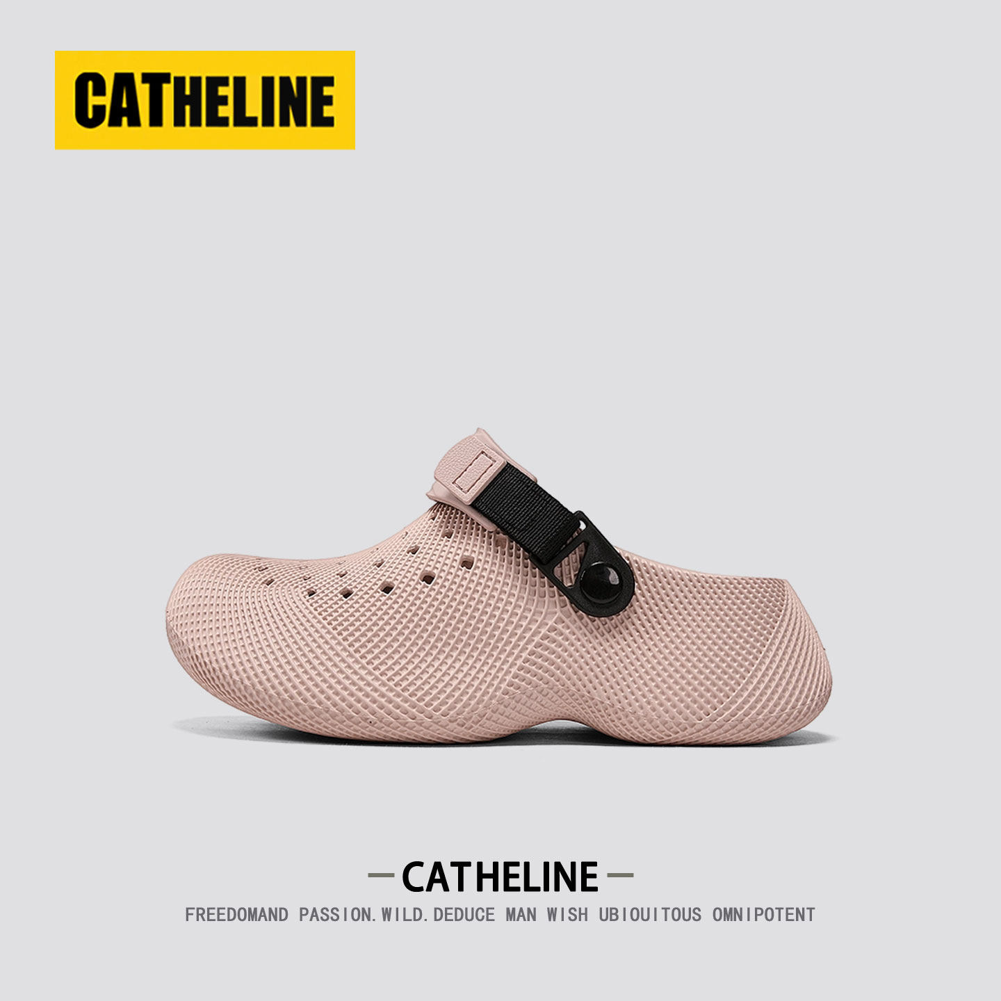 美国CAT.HELINE3d打印洞洞鞋男款夏季外穿两用运动情侣鞋包头凉鞋主图