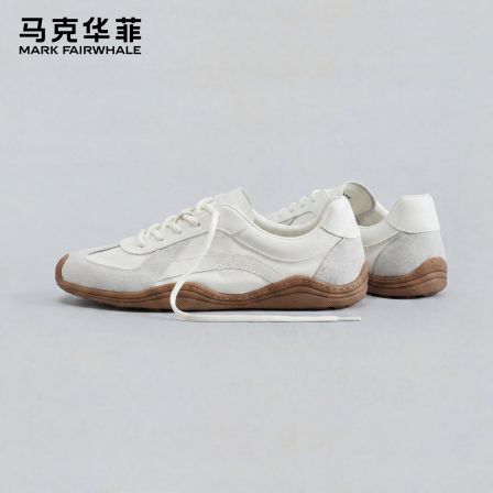 马克华菲德训鞋男2026夏季新款透气小白鞋男款复古板鞋运动休闲鞋