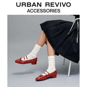 【钟楚曦同款】URBAN REVIVO2026春季新款女玛丽珍单鞋UAYS60013主图