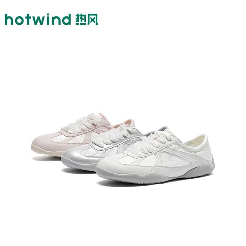 热风德训鞋女鞋2026年夏季新款软底休闲鞋百搭小白鞋子H11W26137主图