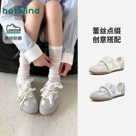 热风2026年春季新款女士时尚德训鞋H11W26559