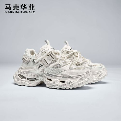 马克华菲男鞋时尚爆款老爹鞋厚底增高休闲运动鞋新款男士透气潮鞋主图