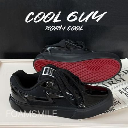  Foamsmile| 潮夏痞帅红鞋底酷街头男鞋运动小众面包板鞋滑板鞋