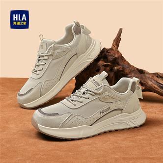HLA/海澜之家男鞋新款春季时尚干爽耐磨休闲鞋高街户外运动工装鞋