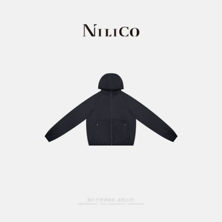 NILICO【瞬时心动】男女同款时尚百搭连帽户外休闲透气薄款运动开衫