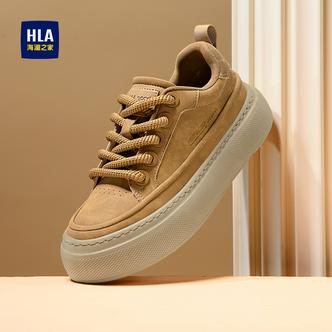 HLA/海澜之家男鞋新款春季潮流时尚百搭厚底休闲鞋耐磨舒适增高主图