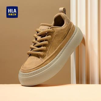HLA/海澜之家男鞋新款春季潮流时尚百搭厚底休闲鞋耐磨舒适增高