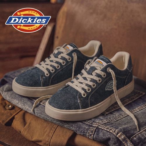 Dickies夏季新款潮流百搭增高休闲鞋低帮透气舒适时尚运动帆布鞋主图