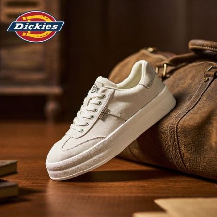 Dickies2026夏季新款男士低帮休闲鞋真皮透气舒适百搭潮流板鞋男
