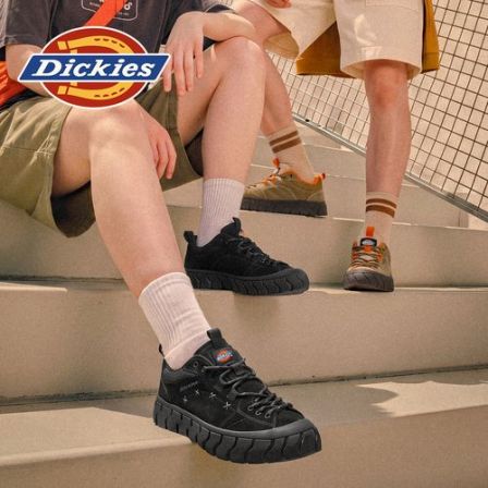Dickies2026夏季新款透气休闲板鞋日常通勤百搭真皮美式复古板鞋
