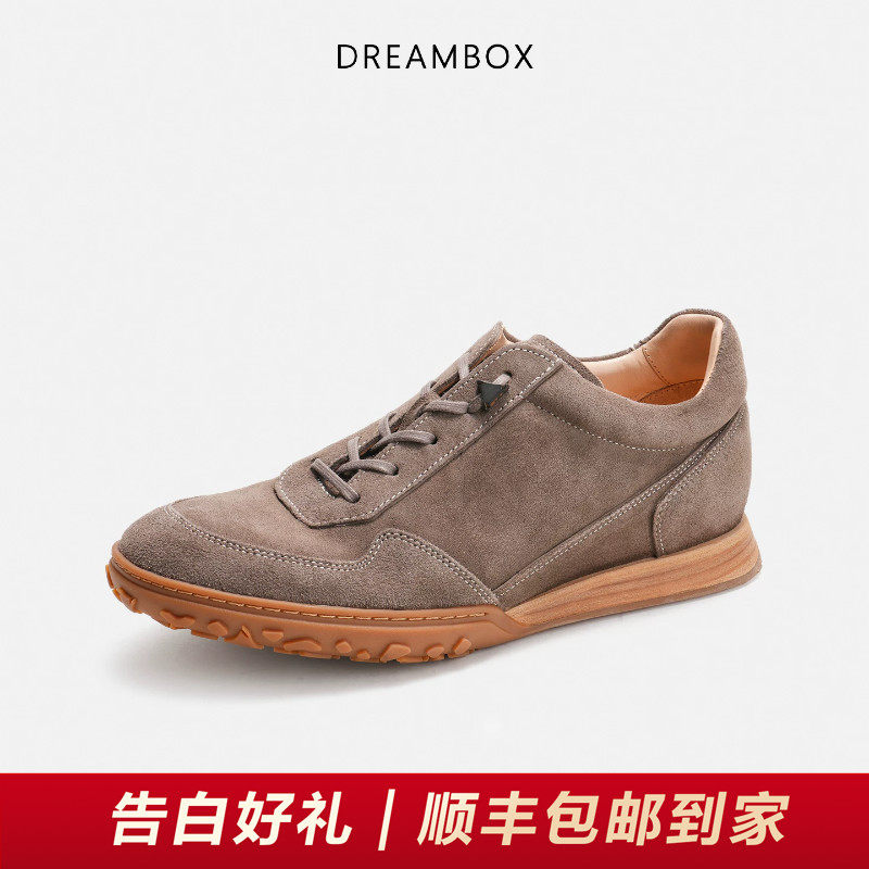 DREAMBOX钧博石洗马皮舒适透气德训鞋夏季新款时尚百搭运动休闲鞋主图