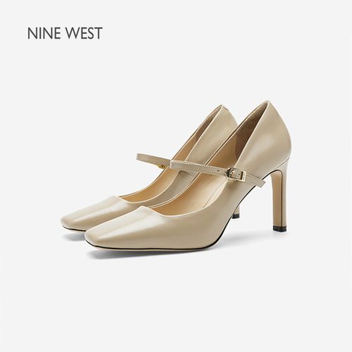 Nine West/玖熙防滑高跟鞋玛丽珍鞋女2026春新款配裙子真皮单鞋主图