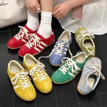 【女鞋】-新款高品质复古百搭透气休闲夏季德训女鞋