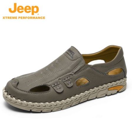 JEEP/吉普男士夏季厚底防滑透气外穿休闲沙滩凉鞋运动2026