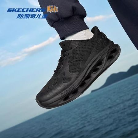 斯凯奇童鞋2026夏季网面闪穿鞋运动鞋一脚蹬舒适缓震透气休闲鞋