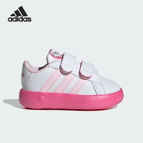 Adidas/阿迪达斯新款春季儿童魔术贴一脚蹬运动鞋鞋子童鞋白鞋主图