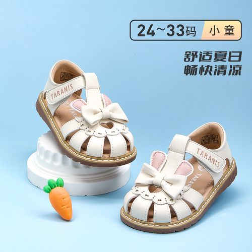 泰兰尼斯meta童鞋夏季款凉鞋女宝皮鞋软底公主鞋M07X4B3691主图