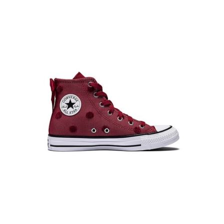 Converse匡威儿童帆布鞋all star蝴蝶结系带高帮帆布鞋A14338C