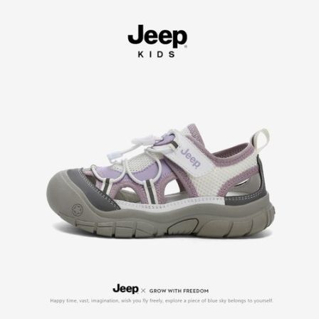 jeep儿童溯溪鞋男童夏季新款户外涉水框子鞋轻便防滑女童沙滩凉鞋