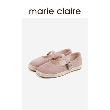 MC女鞋钉珠玛丽珍渔夫鞋2026年春烟熏玫瑰粉单鞋marieclaire女鞋