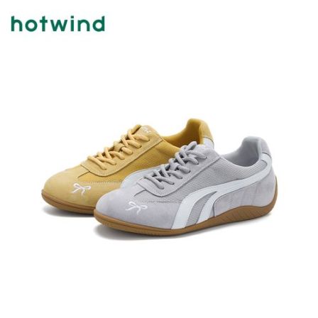 Hotwind/热风夏季新款休闲系带德训鞋百搭品网透气舒适女鞋