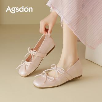 奥古狮登平底单鞋女2026新款夏季配裙子绝美法式芭蕾玛丽珍女鞋H