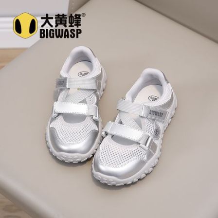 大黄蜂儿童鞋子凉鞋男女童2026夏季新款网面透气休闲跑步鞋潮