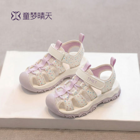 童梦晴天女童夏季运动凉鞋儿童凉单鞋可下水2026新款青少年沙滩鞋