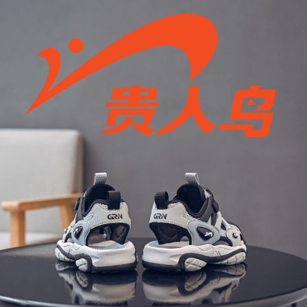 贵人鸟童鞋儿童运动凉鞋男童2026夏季新款透气网面时尚包头沙滩鞋