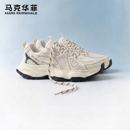马克华菲鞋子男鞋2026新款夏季透气网面鞋男厚底老爹鞋男士休闲鞋