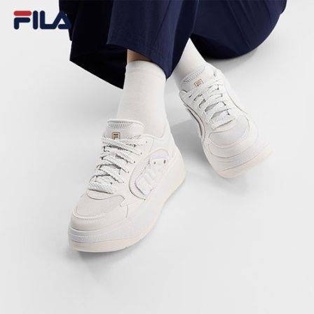 Fila/斐乐女【26新款BELLIS】早春简约增高软底低帮板鞋F12W621205F