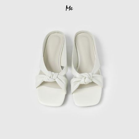 ME【扭结凉拖】幼龄小羊皮云感踩脚透气百搭时尚休闲鞋子MEHS3188