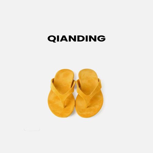 【QIANDING】人字凉拖鞋百搭休闲外穿凉鞋2651720主图