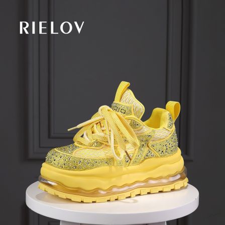 【RIELOV】增高7cm时尚潮流百搭女士休闲鞋26859