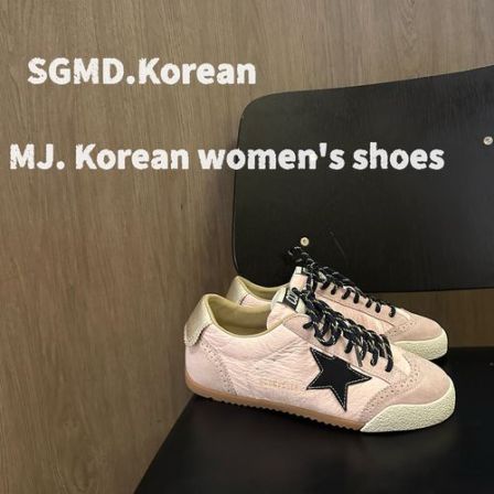 MJ-DB德训鞋女星星鞋2026夏季新款韩版复古做旧脏脏休闲运动板鞋