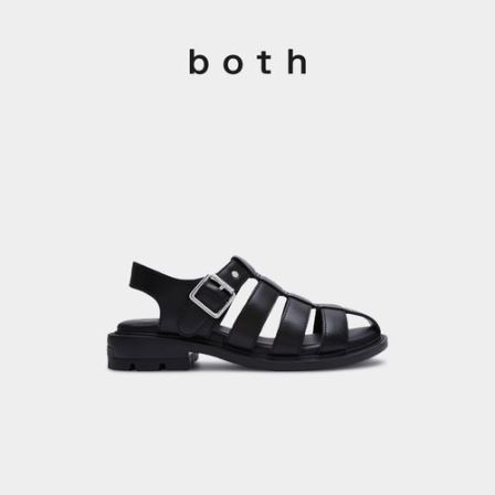【小水专属】bothRERE罗马平底凉鞋时尚金属扣设计休闲百搭单鞋