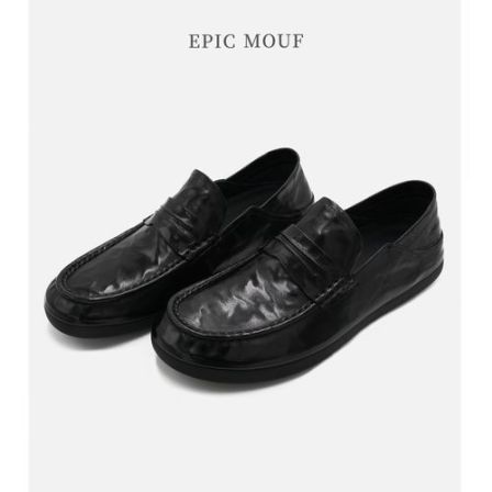 「轻便款」EPICMOUF牟夫时尚休闲一脚蹬透气真皮豆豆鞋E1168