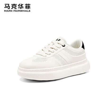 马克华菲2026年男鞋夏季透气增高小白鞋休闲时尚板鞋低帮鞋子男鞋
