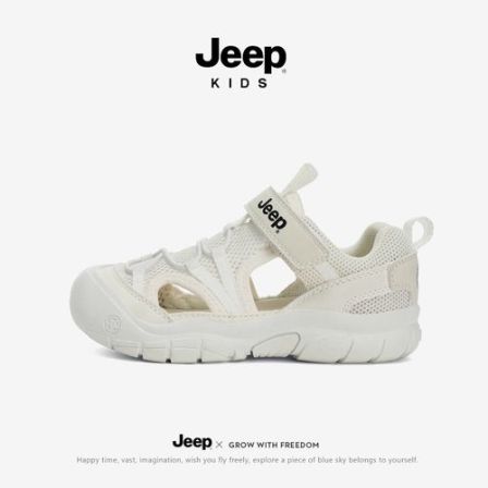jeep儿童凉鞋夏季户外涉水男童溯溪鞋2026新款镂空防滑女童沙滩鞋
