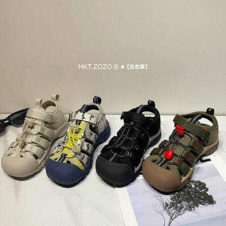 左左家儿童透气运动鞋户外溯溪鞋2026夏季包头软底男女童沙滩凉鞋